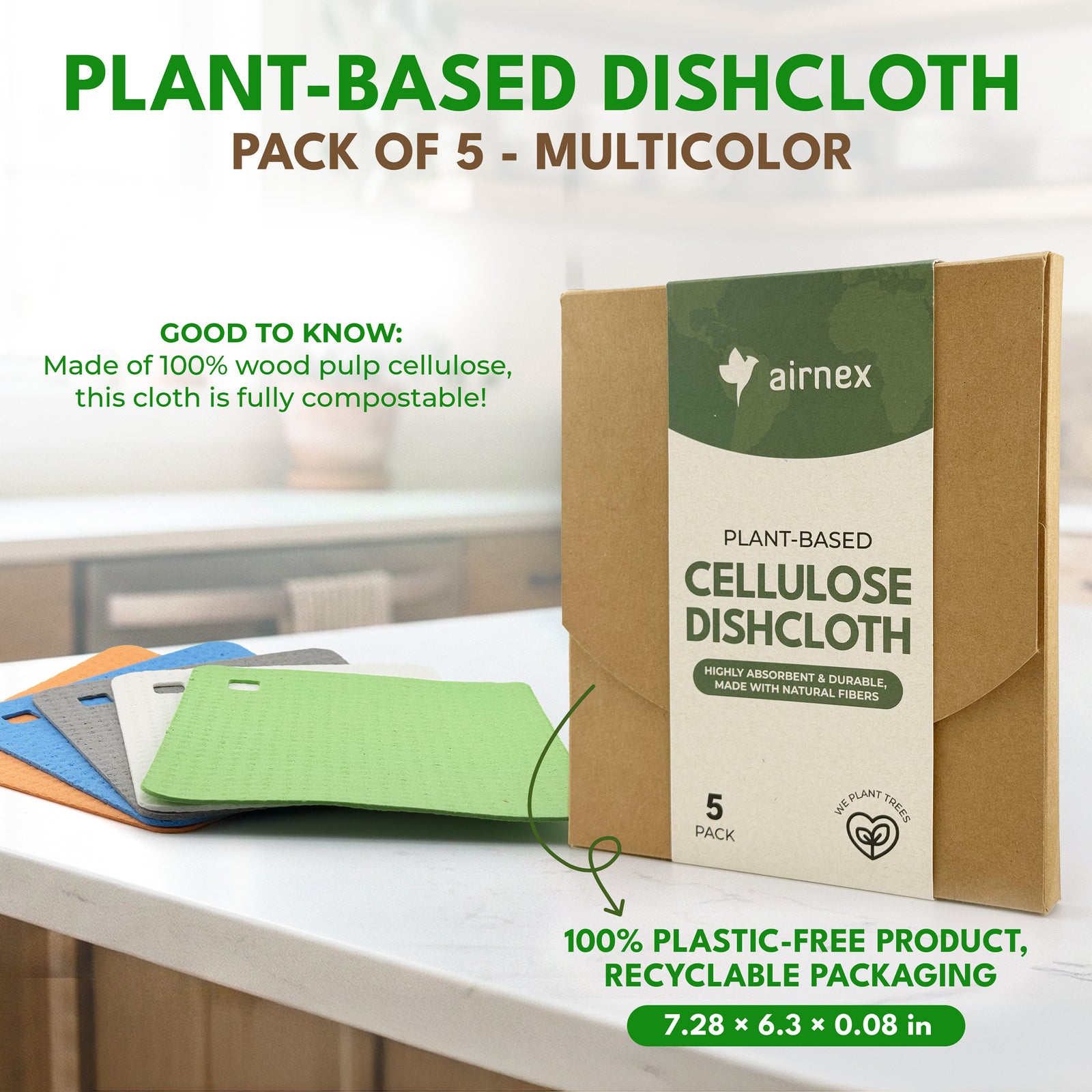 Eco Swedish Dishcloths - Multicolor