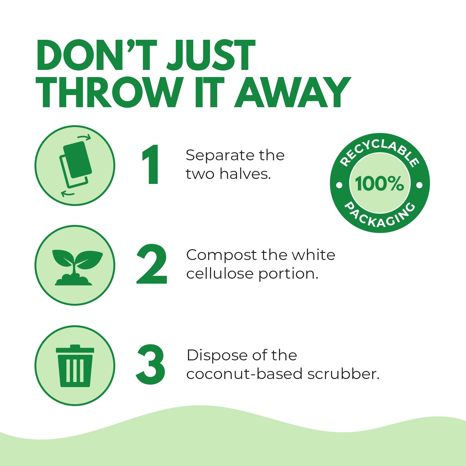 Non-Scratch Eco-Friendly Sponges - Rectangular Loofah