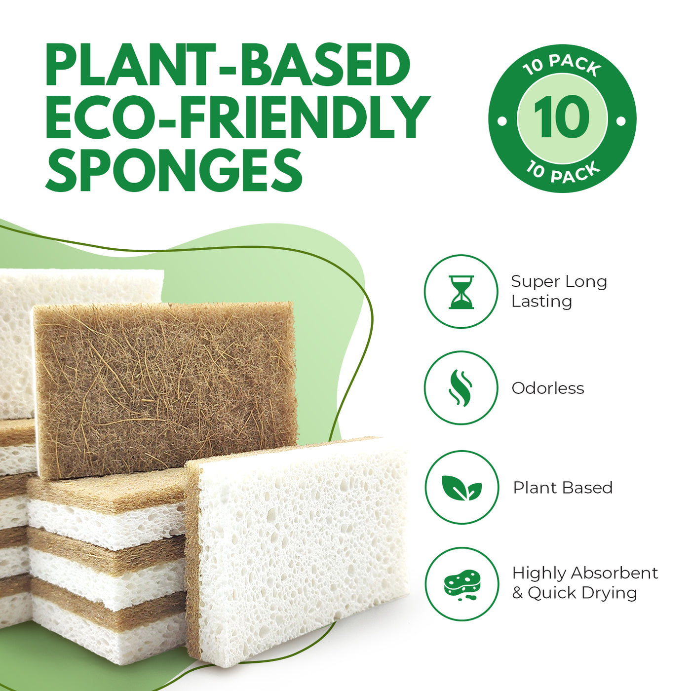 Large Eco Cellulose Sponge