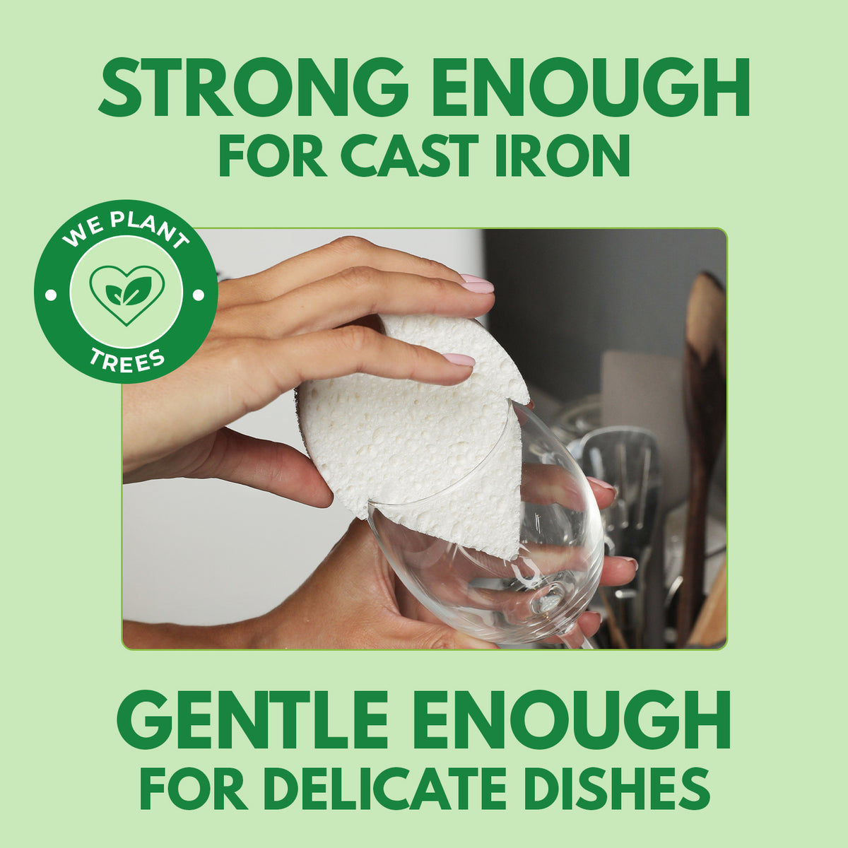 Non-Scratch Eco-Friendly Sponges - Leaf + S-Shape