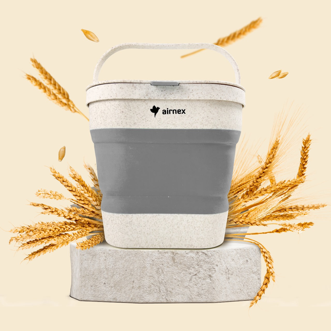 CollapsibleCompost Bin - Made of Wheat Straw (1 Gallon)