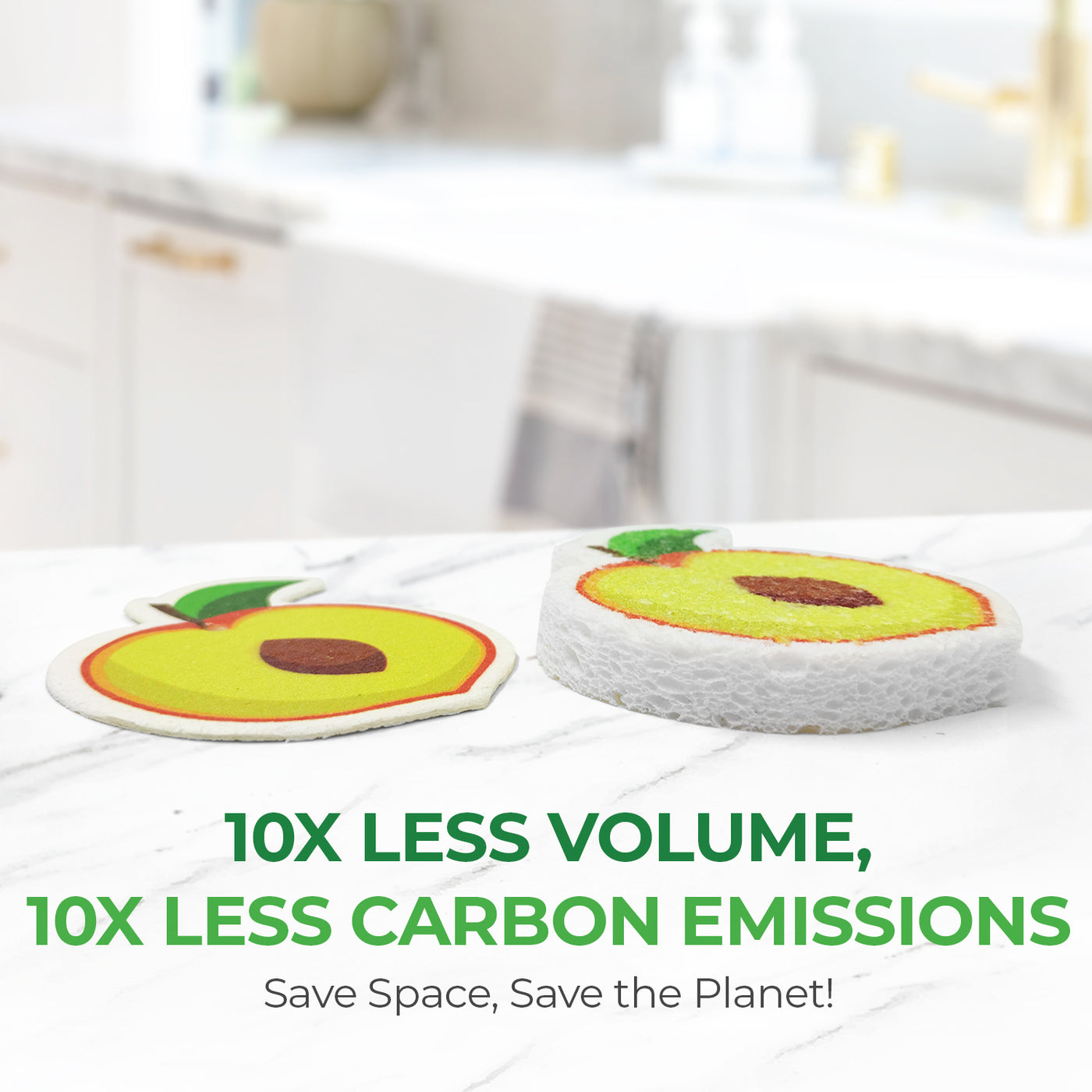 AIRNEX Biodegradable Cellulose Compressed Sponges - Kitchen Sponges fo –  Airnex